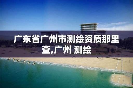 广东省广州市测绘资质那里查,广州 测绘