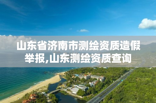 山东省济南市测绘资质造假举报,山东测绘资质查询