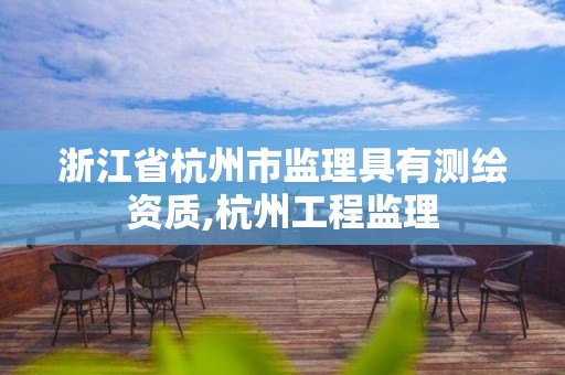 浙江省杭州市监理具有测绘资质,杭州工程监理