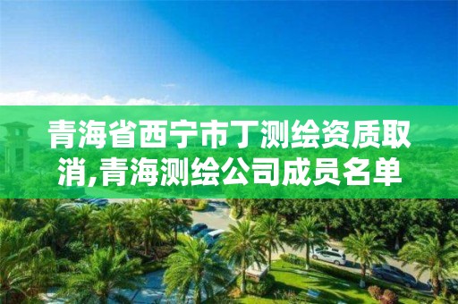 青海省西宁市丁测绘资质取消,青海测绘公司成员名单