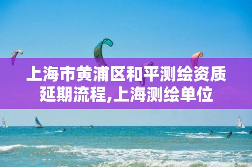 上海市黄浦区和平测绘资质延期流程,上海测绘单位