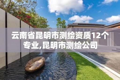 云南省昆明市测绘资质12个专业,昆明市测绘公司