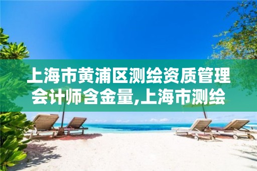 上海市黄浦区测绘资质管理会计师含金量,上海市测绘院待遇怎么样。