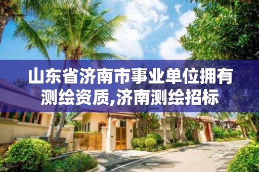 山东省济南市事业单位拥有测绘资质,济南测绘招标