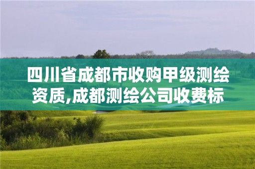 四川省成都市收购甲级测绘资质,成都测绘公司收费标准