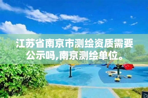 江苏省南京市测绘资质需要公示吗,南京测绘单位。