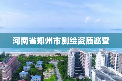 河南省郑州市测绘资质巡查