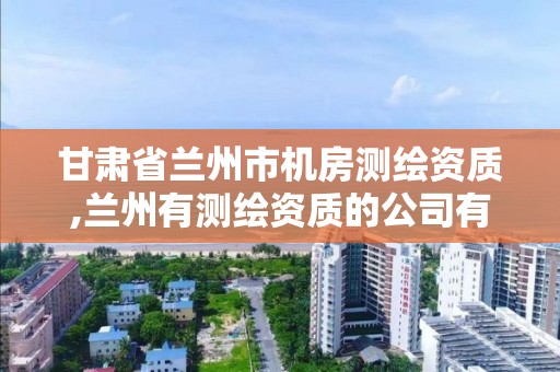 甘肃省兰州市机房测绘资质,兰州有测绘资质的公司有