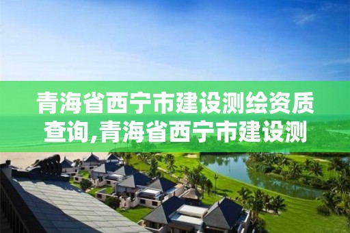 青海省西宁市建设测绘资质查询,青海省西宁市建设测绘资质查询网