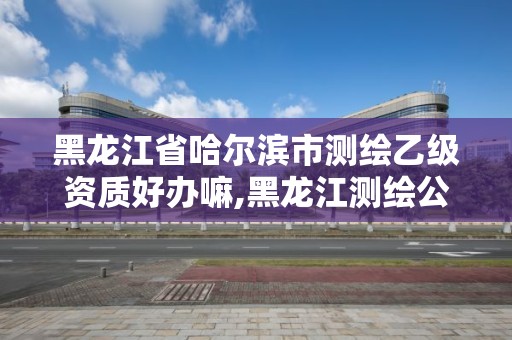 黑龙江省哈尔滨市测绘乙级资质好办嘛,黑龙江测绘公司乙级资质