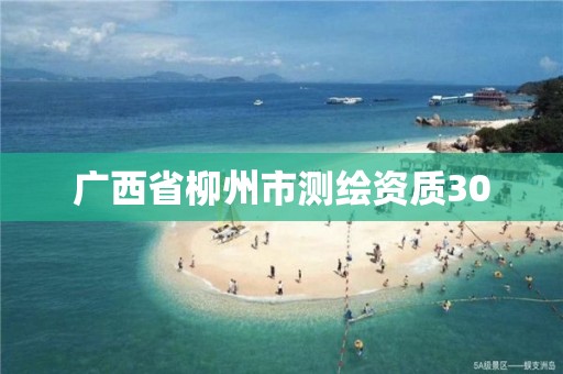 广西省柳州市测绘资质30