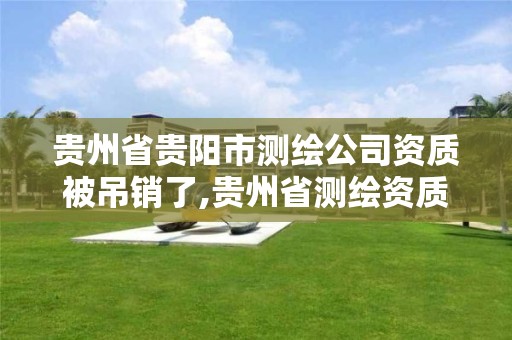 贵州省贵阳市测绘公司资质被吊销了,贵州省测绘资质管理规定