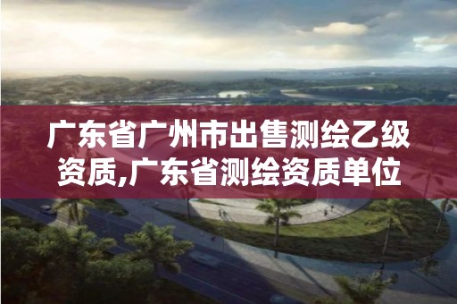 广东省广州市出售测绘乙级资质,广东省测绘资质单位名单