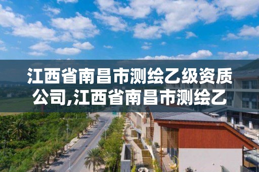 江西省南昌市测绘乙级资质公司,江西省南昌市测绘乙级资质公司有几家