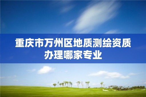 重庆市万州区地质测绘资质办理哪家专业