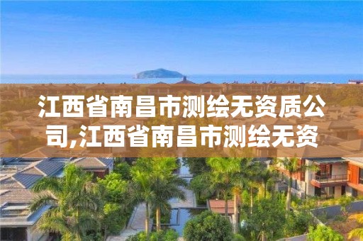 江西省南昌市测绘无资质公司,江西省南昌市测绘无资质公司有哪些