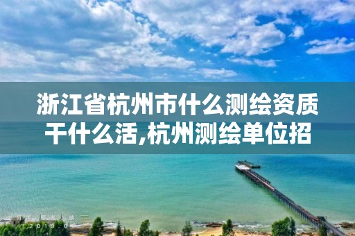 浙江省杭州市什么测绘资质干什么活,杭州测绘单位招聘。