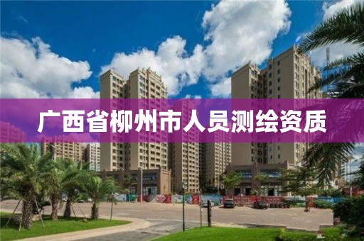 广西省柳州市人员测绘资质