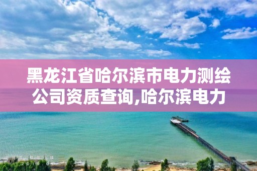 黑龙江省哈尔滨市电力测绘公司资质查询,哈尔滨电力设计院有限公司