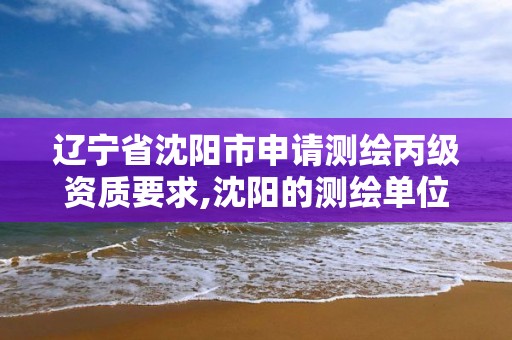 辽宁省沈阳市申请测绘丙级资质要求,沈阳的测绘单位有哪些