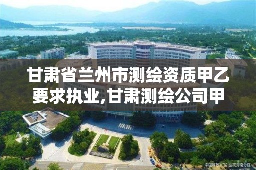 甘肃省兰州市测绘资质甲乙要求执业,甘肃测绘公司甲级排名