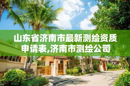 山东省济南市最新测绘资质申请表,济南市测绘公司