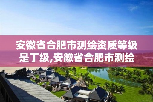 安徽省合肥市测绘资质等级是丁级,安徽省合肥市测绘资质等级是丁级还是丙级