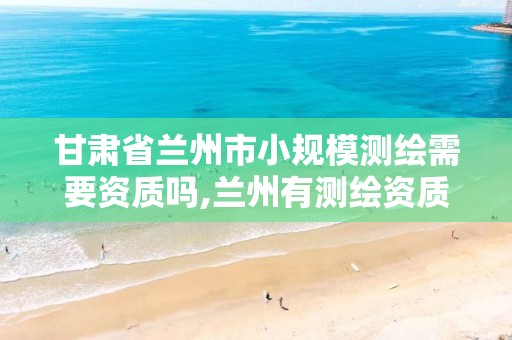 甘肃省兰州市小规模测绘需要资质吗,兰州有测绘资质的公司有