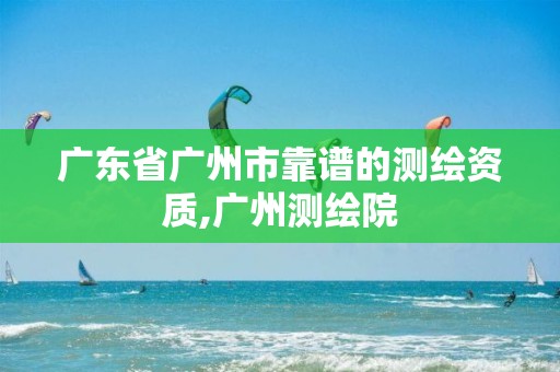 广东省广州市靠谱的测绘资质,广州测绘院