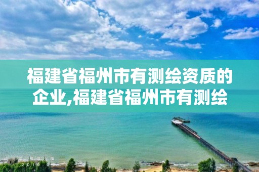 福建省福州市有测绘资质的企业,福建省福州市有测绘资质的企业有哪些。