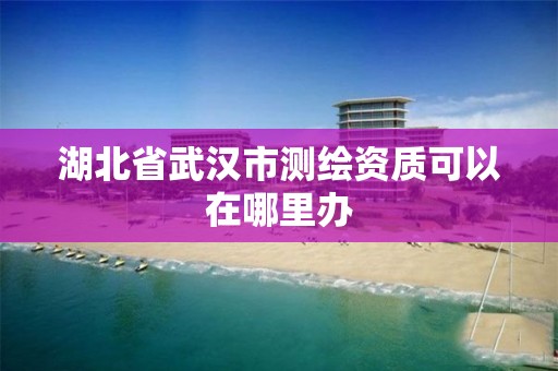 湖北省武汉市测绘资质可以在哪里办