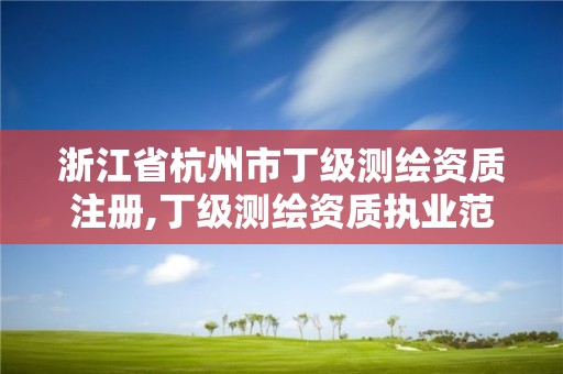 浙江省杭州市丁级测绘资质注册,丁级测绘资质执业范围