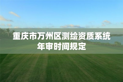 重庆市万州区测绘资质系统年审时间规定