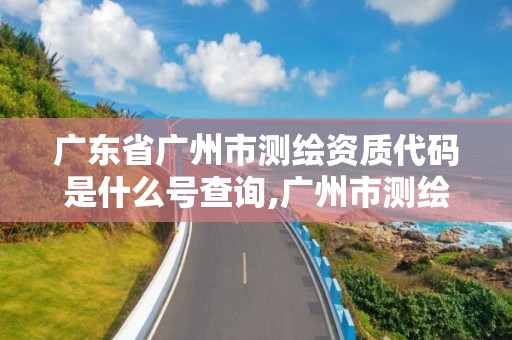 广东省广州市测绘资质代码是什么号查询,广州市测绘产品质量检验中心。