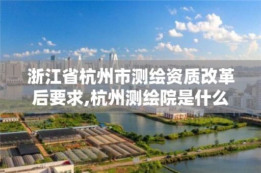 浙江省杭州市测绘资质改革后要求,杭州测绘院是什么单位