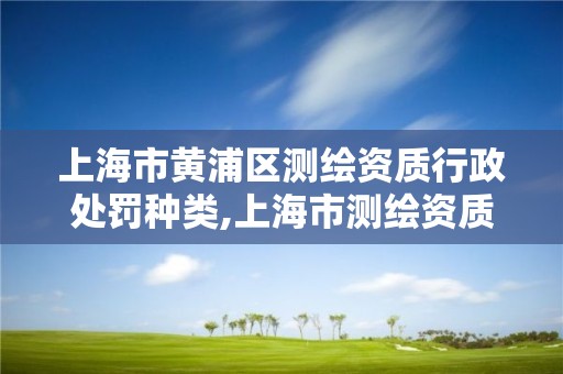 上海市黄浦区测绘资质行政处罚种类,上海市测绘资质单位名单。