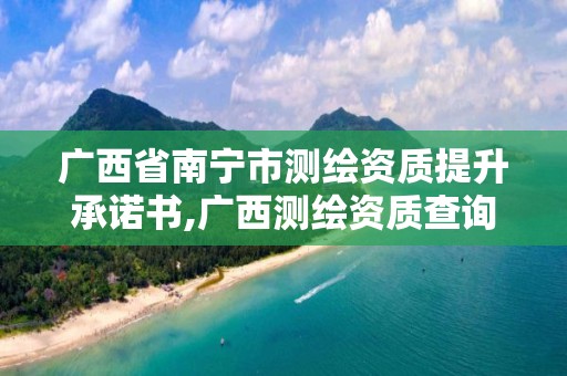 广西省南宁市测绘资质提升承诺书,广西测绘资质查询