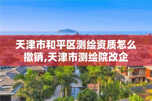 天津市和平区测绘资质怎么撤销,天津市测绘院改企