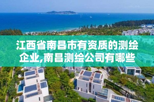 江西省南昌市有资质的测绘企业,南昌测绘公司有哪些