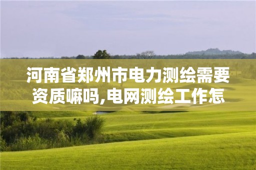 河南省郑州市电力测绘需要资质嘛吗,电网测绘工作怎么样。