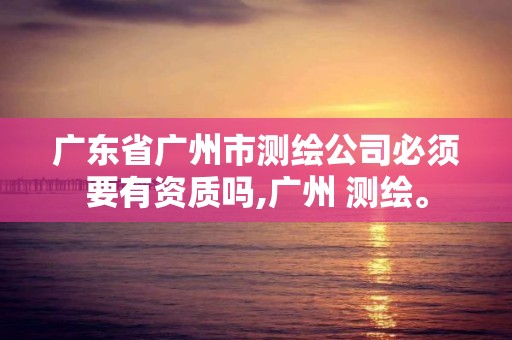 广东省广州市测绘公司必须要有资质吗,广州 测绘。