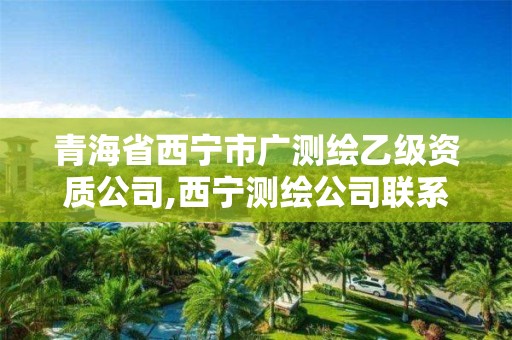 青海省西宁市广测绘乙级资质公司,西宁测绘公司联系方式