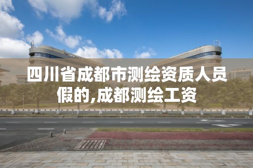 四川省成都市测绘资质人员假的,成都测绘工资