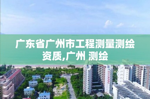 广东省广州市工程测量测绘资质,广州 测绘