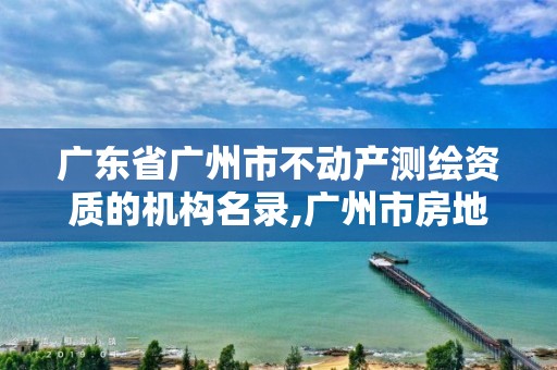 广东省广州市不动产测绘资质的机构名录,广州市房地产测绘。