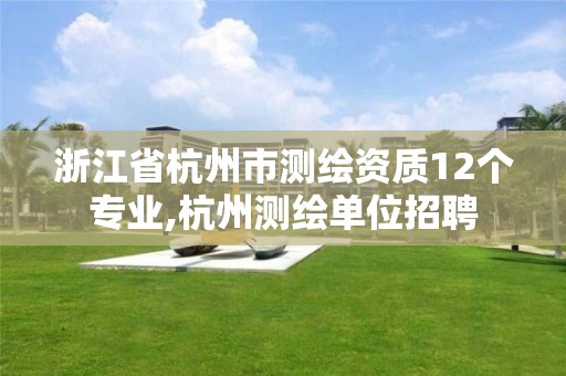 浙江省杭州市测绘资质12个专业,杭州测绘单位招聘