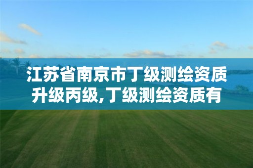 江苏省南京市丁级测绘资质升级丙级,丁级测绘资质有效期为什么那么短