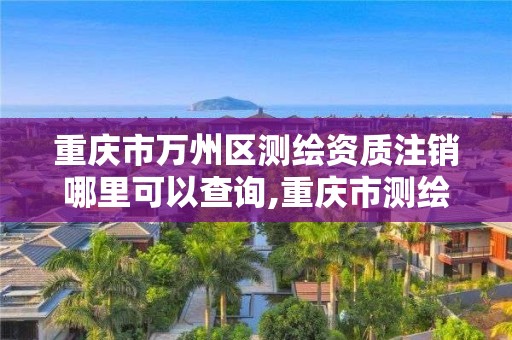 重庆市万州区测绘资质注销哪里可以查询,重庆市测绘资质管理办法。