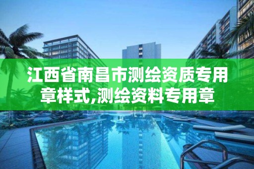 江西省南昌市测绘资质专用章样式,测绘资料专用章