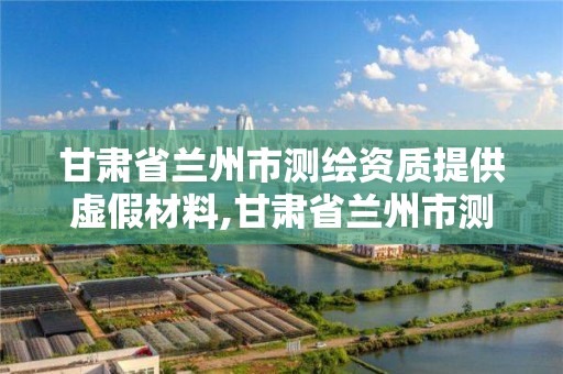 甘肃省兰州市测绘资质提供虚假材料,甘肃省兰州市测绘资质提供虚假材料的公司